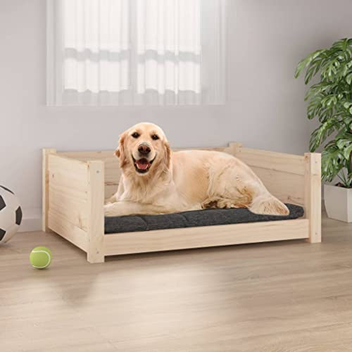 homiuse Hundebett Katzenbett 75,5x55,5x28 cm Massivholz Kiefer Hundekorb Katzenkorb Hundebett Grosse Hundebett MittelgroßE Hundebetten Hundesofa Hundekorb Grosse Hunde Montageanleitung
