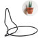 CABLEPELADO Soporte Metal para Maceta de Pared, Soporte de Pared para Maceta, Colgador de Maceta de Pared, Portamacetas Pared, Diseño Cordobés, 20 cm diametro, Negro