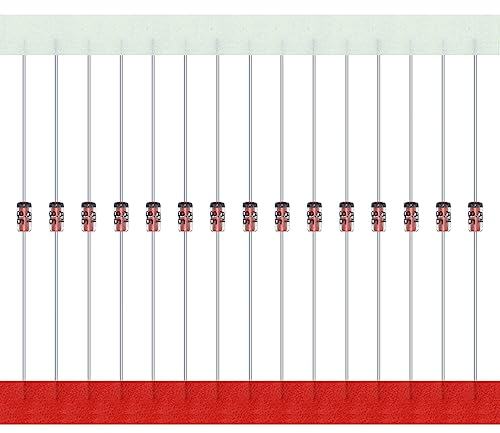 AUKENIEN BAT85 Schottky Barrier Gleichrichterdioden 200mA 30V BAT 85 Diode 0,2 Ampere 30 Volt DO-35 Axial Kleinsignal Schaltdiode (Packung mit 100 Stück)