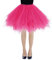 RULTA Damen Tutu Tüllrock 50er Vintage Ballettrock Multi-SchichtenVintage Tüllrock Petticoat Mehrfarbig Bubble Tanzkleid Rock Unterrock Tütü Kurz Ballett Rose red m