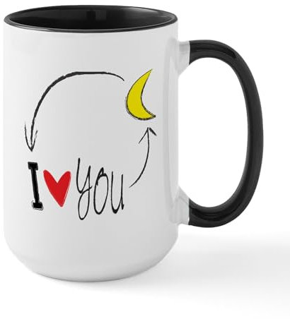 CafePress I Love You to The Moon and Back Mugs 15 oz (444 ml) Ceramic Coffee Mug