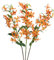 Künstliche Lilie, langer Stiel, künstliche Tigerlilie, Blumen für Zuhause, Hotel, Blumenarrangement, Party-Dekoration (Orange)