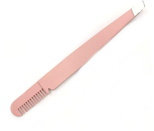 Beatifufu 3stücke Pinzette Für Augenbrauen Aus Edelstahl Augenbrauenpinzette Mit Kamm Für Trimmen Und Formen Make-up-tool Für Frauen Und Mädchen Ergonomisch Designed Leicht Und Tragbar