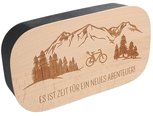 Spruchreif | Boîte à déjeuner avec planche à petit-déjeuner gravée | Boîte à déjeuner adulte | Boîte à sandwich en plastique | Boîte à casse-croûte | Petit déjeuner en plein air | Cadeau pour les