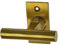 Fenstergriff antik aus Messing modern, Fensterolive Industrie-Stil, Modell Uhlenberg P - handgefertigt