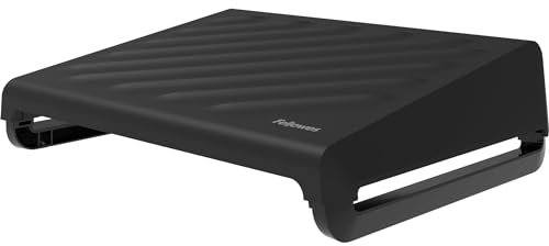 Fellowes Ergonomische Fußstütze - Breyta Verstellbarer Fußstützenhocker für Büro und Zuhause - 100% recycelbar - Schwarz