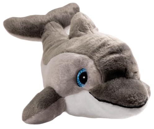 Carl Dick Delfin grau mit Glitzer-Augen, Plüschtier, Kuscheltier ca. 29cm 3583