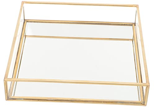 SOESFOUFU Bandeja Decorativa Para Perfume y Joyería Organizador De Maquillaje Diseño Retro Para Decorar Mesas y Tocadores