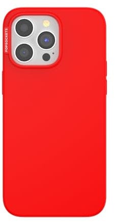 PopSockets iPhone 15 Pro Max Case Compatible with MagSafe, Phone Case for iPhone 15 Pro Max, Wireless Charging Compatible, Case Only - Rosso