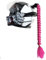 Flaconi Motorradhelm Deko, Helm Zöpfe Motorrad, Motorradhelm-Zöpfe, Motorradhelm Zubehör, Motorradhelm Decoration, Helm Motorrad Zubehör,Geeignet für Motorräder,Skibikes,Fahrräder (Rose Rot)