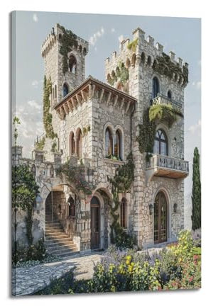 ZCJYMX Malerisches Spot-Poster, vier seltsame Schlösser, Marvel-Poster, dekoratives Gemälde, Leinwand, Wandposter für Schlafzimmer, Dekoration und Kunstdruck, moderne Familie, 40 x 60 cm