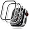Seltureone 2 Stück Hülle für Apple Watch Series 6/5/4/SE/SE2 40mm Schutzhülle mit Displayschutz, Hard PC 360° Rundum Anti Kratz Anti Staub Ultradünne Schutzhülle - Transparent