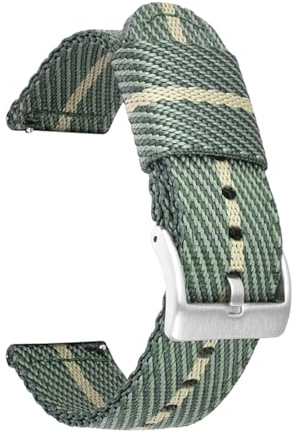 POYNMRE Nylonarmband, kompatibel mit Casio Pro Trek PRW-6600 PRG-600/650Y GA-2000, Edelstahl-Schnalle, Canvas, Herren-Schnellverschluss, Ersatz-Uhrenarmband