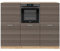 Vicco Küchenblock R-Line, Edelgrau/Goldkraft Eiche, 180 cm ohne Arbeitsplatte