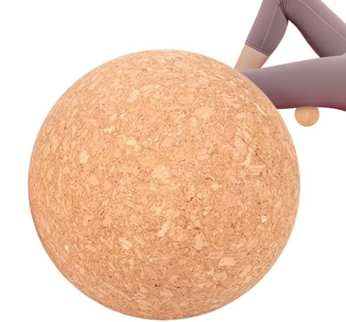 Massageball Natur 10cm,Kork Massageball,Faszienkugel Für Trigger Zonen Faszienball,Kork Kugeln Für Massage Triggerpunkt Therapie Ball, Korkball Roller Für Muskelverspannungen, Tiefenentlastung