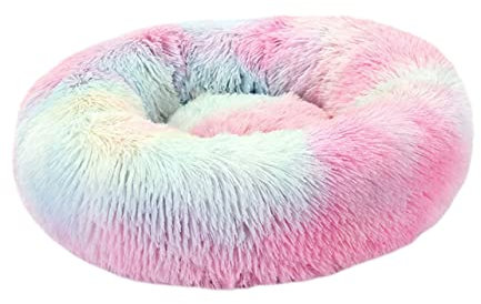 BESPORTBLE 1stück Runder Katzen Und Hundebett Matratze Plüsch Warmes Haustierbett Für Herbst Und Winter Leicht Und Tragbar Und Ausruhen