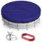 Bâche de piscine ronde hors sol de 4,6 m : protection de piscine avec corde en acier – Bâche de piscine gonflable toutes saisons résistante aux UV, imperméable et résistante à la poussière, durable et