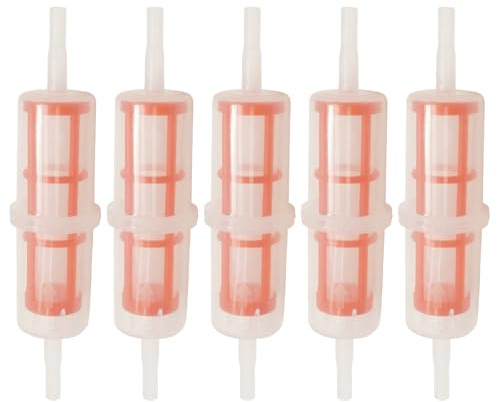 JUUDDENPARTS 5Pcs Fuel Filters, Universal Large Inline Diesel Fuel Filter, Replace for 8 mm or 10 mm Inner Diameter Fuel lines