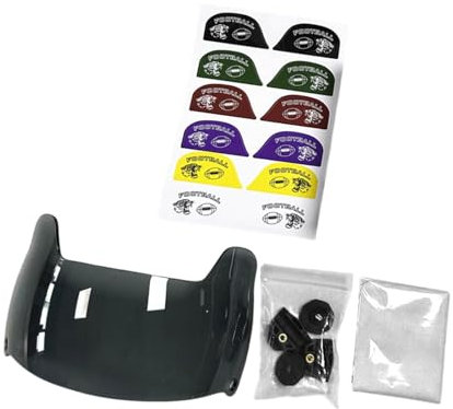 Dickly American Football Visor Hockey Visor Professionelle Sichtbarkeit für Fußballhelme Gesichtsschutz Visor, Schwarz