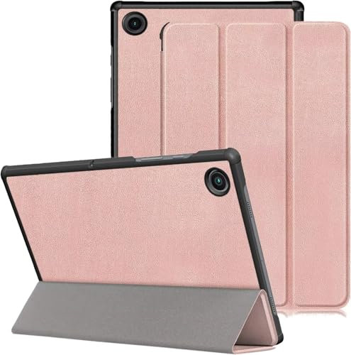 Funda protectora para Samsung Galaxy Tab A7 Lite de 8.7 pulgadas, función de apagado y encendido automático (oro rosdo)