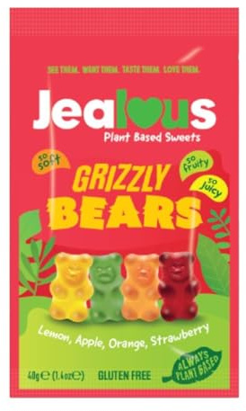 Jealous Sweets Impulse Bag Grizzly Bears - 40g (Pack 10)