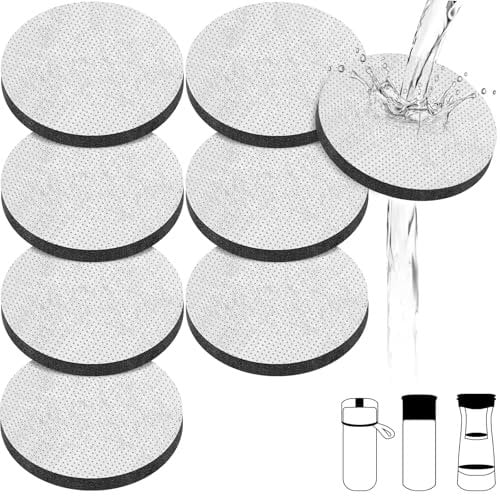 Disques Filtrants à eau Compatible Brita Fill Go et Carafes Bouteilles Filtrantes à eau Réduit PFAS Chlore Métaux Lourds Certifié NSF 42 Remplacement de Disque Filtrant Lot de 8 Filtre Voyage Bureau