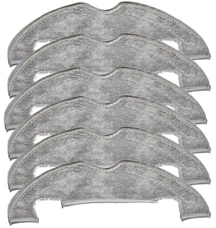 LUMCLEYR Mop Cloth,Compatible For Xiaomi,Mi Robot Vacuum Mop 2 Ultra STYTJ05ZHM / Dreame Z10 Pro / L10 Plus Wipes Rags Vacuum Cleaner Spare Parts,Mop Cloth Replacement(6pcs)