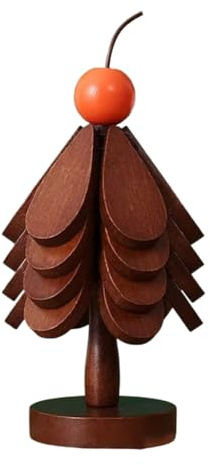 Bosiyrggrl Kitchen Insulation Mat Christmas Tree Shaped Solid Wood Dining Table Anti Scalding Coasters Pot Mat Home Decoration A