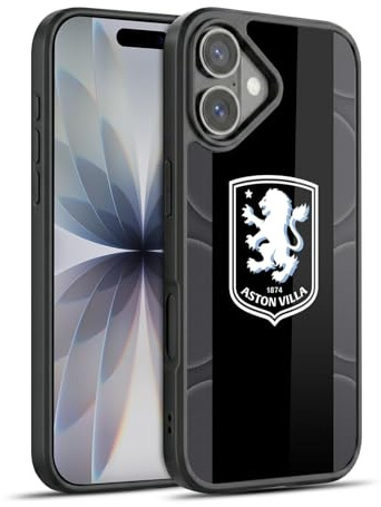 Head Case Designs Officially Licensed Aston Villa Football Club Away 2025/26 Crest Kit Gel Armour Case [Military Grade Protection] Compatible With Apple iPhone 17