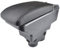 Dual-Layer Black Leather Arm Rest For 208 2013-2018 Centre Console Storage Box Armrest