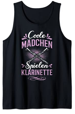 Klarinette Instrument Blasmusiker Klarinettenspieler Tank Top