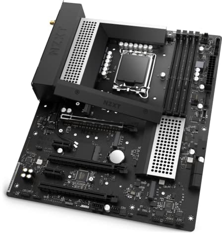 NZXT N5 Z690 Motherboard - N5-Z69XT-W1 - Conjunto de Chips Intel Z690 (Compatible con CPU de 12 generación) - Placa Base para Juegos ATX - Escudo de E/S Integrado - Conectividad WiFi 6E - Blanco