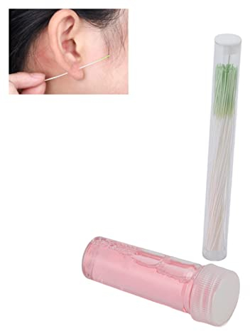 Nettoyant pour Piercing, 70 Pcs Boucles D'oreilles Nettoyant pour Trou D'oreille élimination des Odeurs Kit de Soin des Oreilles Fil de Piercing Jetable Ligne de Nettoyage Outil de Nettoyage pour Pier
