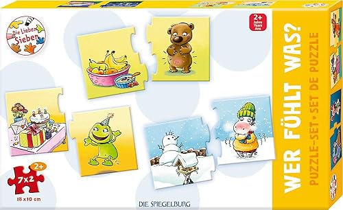 Die Spiegelburg - Puzzle-Set Wer fühlt was? (7x2 Teile), Die Lieben Sieben, 18154