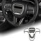 KUNGKIC Kohlefaser Zubehör Auto-Lenkrad Abdeckung Dekorative Aufkleber Compatible with Dodge Challenger 2015-2020 Lenkradfunktion Taste Schalter Abdeckung Innenausstattung