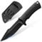 Freelander Outdoor-Messer, Jagdmesser Feststehende Klinge mit Kydex Holster, Survival Messer, Fahrtenmesser G10 Full Tang Griff, Bushcraft Messer mit vernieteter Verstärkung, Scharfes Gürtelmesser