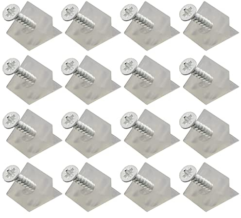 GTIWUNG 150 Stk Rückwandverbinder Kunststoff, Regalträger Bodenträger, Bücherregal Stützen, Glas-Bodenträger, Schubladen Keile, Fach-Bodenträger, Regal Stabilisator mit Schrauben für Schrank Möbel
