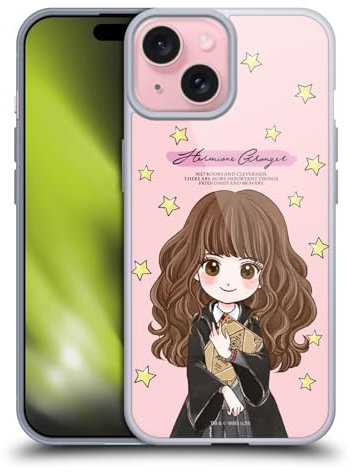 Head Case Designs Offizielle Harry Potter Hermione Granger Deathly Hallows XXXVII Soft Gel Handyhülle Hülle kompatibel mit Apple iPhone 15