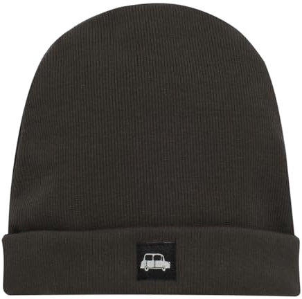 Pinokio Gerippter Beanie Mütze Old Cars, Graphite, Jungen, Gr 47-53(47)