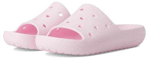 Crocs Unisex Adults Classic Slide v2, Pink Milk, 6 UK Men/7 UK Women