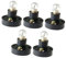 BESTonZON 5 Pièces Support De Lampe à Vis Mini Support D'ampoule Science des Mini Ampoules Culot E10 Porte-Ampoules Mini Science Petite Ampoule Petite Lumière Ampoule LED E14 Plastique Black