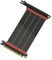 LINKUP - AVA5 PCIE 5.0 Riser-Kabel | RTX5090 RX9070 GPU Bereit | x16 128GB/s Geschwindigkeit | PCIe 4.0 & WRX80/WRX90E Kompatibel | Rechter Winkel, Schwarz 15cm (Gesamtlänge 19cm)