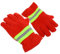 SOLUSTRE Feuerwehrhandschuhe Reflektierende Streifen Arbeitshandschuhe Für