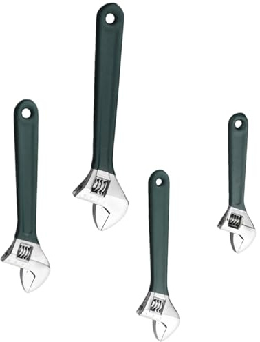 6-12-Zoll Verstellbarer Schraubenschlüssel Breiter Kiefer Öffnung Präziser Kieferdesign Griffsmessskala Die Auf Dem Werkzeugverstellbarerschlüsselset Graviert Sind