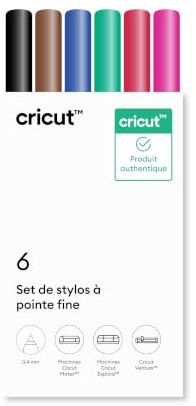 Cricut Feinspitzenstifte-Set, 0,4 mm - 6er-Pack