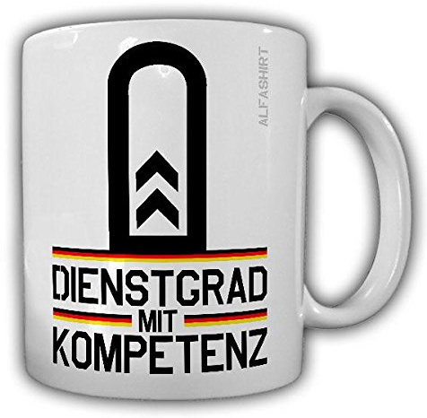 Tasse Oberfeldwebel Dienstgrad Bundeswehr OFw Dienstgrad Militär Schulterklappe Abzeichen Kaffee Becher #20660