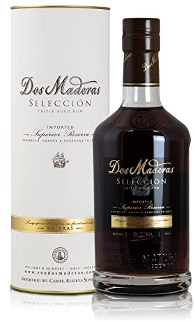 Dos Maderas Selección | Exklusiver Alterungsprozess, dass Beste aus zwei Welten |10 Jahre alter im Solera-Criadera Verfahren gereifter Rum | 700ml | 42% Volume