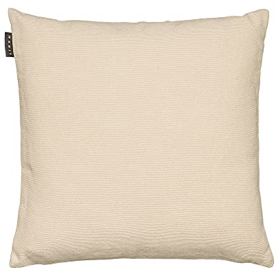 LINUM Pepper Premium Kissenhülle 50x50 cm, 100% Baumwolle, Maschinenwaschbar, Cremebeige