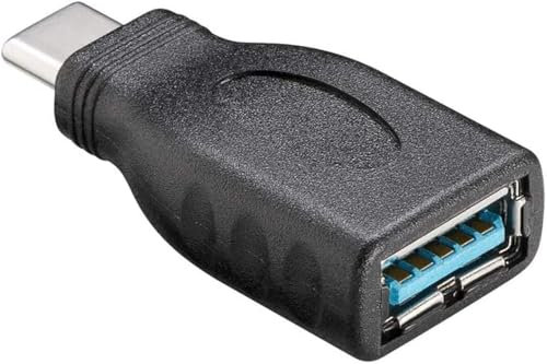 CABLEPELADO Adaptateur USB 3.0 Type A femelle vers USB Type C Mâle, Adaptateur USB Type A vers Type C, Vitesse de transfert de données: jusqu'à 5 Gbit/s, Noir