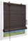 Sol Royal Bambusrollo 110 x 160cm SolDecor B86 - Sichtschutz Fenster Rollo Ohne Bohren - Raffrollo Bambus Inkl Klemmfix Träger - Holzrollo Natur mit Kindersicherheitsclip - Braun